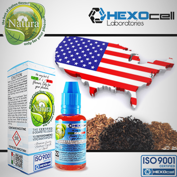 30ml AMERICANO 9mg eLiquid (With Nicotine, Medium) - Natura eLiquid by HEXOcell