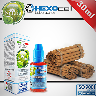 30ml CINNAMON 6mg eLiquid (With Nicotine, Low) - Natura eLiquid by HEXOcell