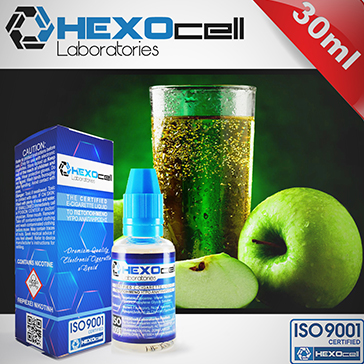30ml APPLE SPARKLE 3mg eLiquid (With Nicotine, Very Low) - eLiquid by HEXOcell