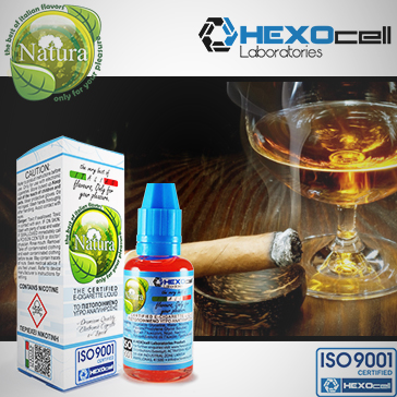 30ml CIGAR PASSION 18mg eLiquid (With Nicotine, Strong) - Natura eLiquid by HEXOcell