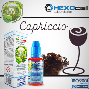 30ml CAPRICCIO 9mg eLiquid (With Nicotine, Medium) - Natura eLiquid by HEXOcell