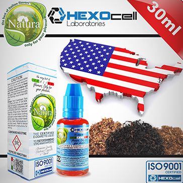 30ml AMERICANO 3mg eLiquid (With Nicotine, Very Low) - Natura eLiquid by HEXOcell