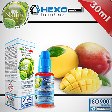 30ml MANGO 6mg eLiquid (With Nicotine, Low) - Natura eLiquid by HEXOcell