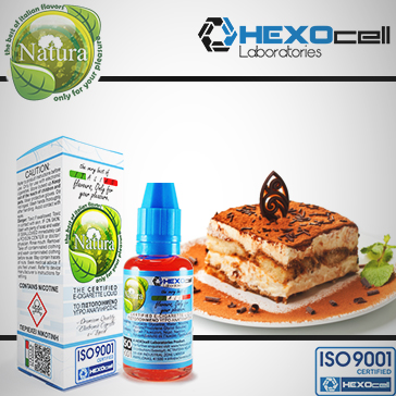 30ml TIRAMISU 0mg eLiquid (Without Nicotine) - Natura eLiquid by HEXOcell