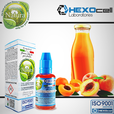 30ml NECTAR ( PEACH & APRICOT ) 9mg eLiquid (With Nicotine, Medium) - Natura eLiquid by HEXOcell