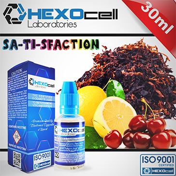 30ml SA-TI-SFACTION 6mg 80% VG eLiquid (With Nicotine, Low) - eLiquid by HEXOcell