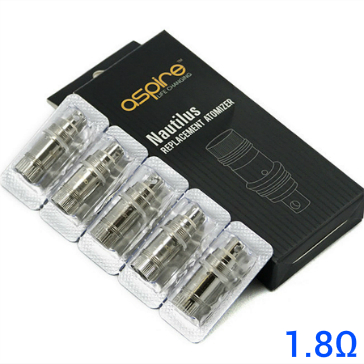 ATOMIZER - 5x BDC Atomizer Heads for ASPIRE Nautilus ( 1.8 ohms ) - 100% Authentic