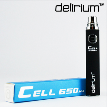 BATTERY - DELIRIUM CELL 650mA eGo/eVod Top Quality ( Black )