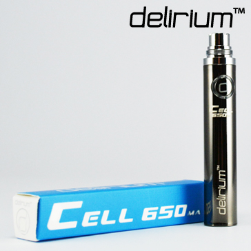 BATTERY - DELIRIUM CELL 650mA eGo/eVod Top Quality ( Gun Metal )