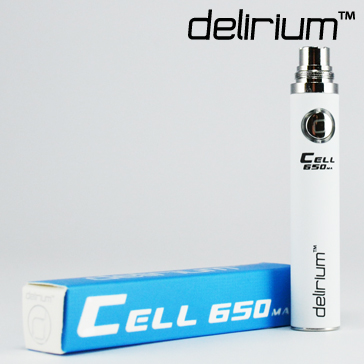 BATTERY - DELIRIUM CELL 650mA eGo/eVod Top Quality ( White )