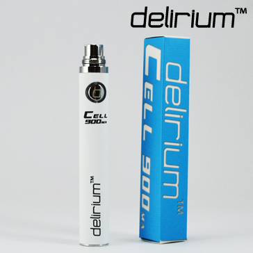 BATTERY - DELIRIUM CELL 900mA eGo/eVod Top Quality ( White )