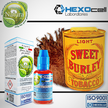 30ml BURLEY 9mg eLiquid (With Nicotine, Medium) - Natura eLiquid by HEXOcell