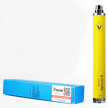 BATTERY - VISION Spinner 2 (II) 1650mA VV 100% Authentic ( Yellow )