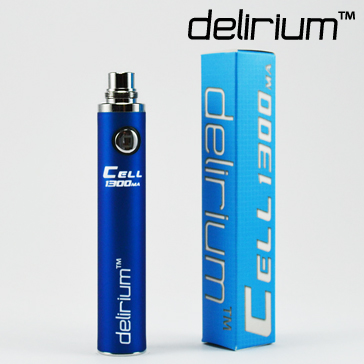 BATTERY - DELIRIUM CELL 1300mA eGo/eVod Top Quality ( Blue )
