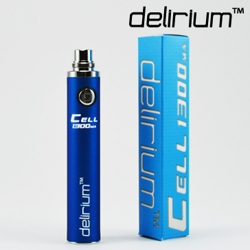 BATTERY - DELIRIUM CELL 1300mA eGo/eVod Top Quality ( Blue )