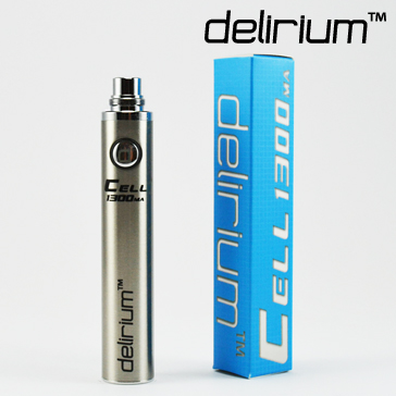 BATTERY - DELIRIUM CELL 1300mA eGo/eVod Top Quality ( Stainless )