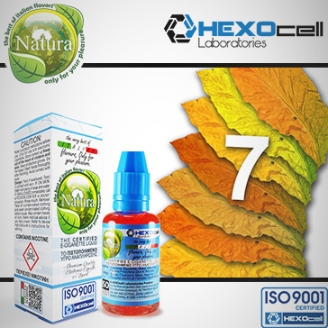 30ml 7 FOGLIE 9mg eLiquid (With Nicotine, Medium) - Natura eLiquid by HEXOcell