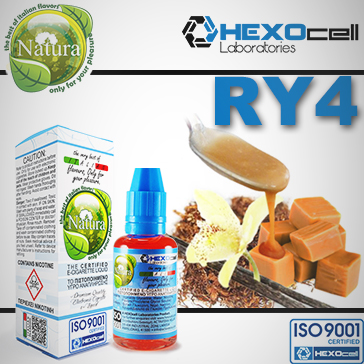 30ml RY4 9mg eLiquid (With Nicotine, Medium) - Natura eLiquid by HEXOcell