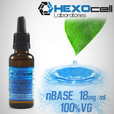 D.I.Y. - 30ml HEXOcell eLiquid Base (100% VG, 18mg/ml Nicotine) 