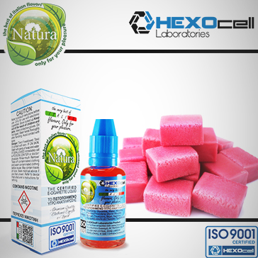 30ml BUBBLEGUM 9mg eLiquid (With Nicotine, Medium) - Natura eLiquid by HEXOcell