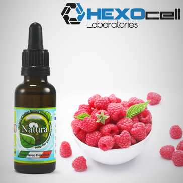 30ml RASPBERRY 9mg eLiquid (With Nicotine, Medium) - Natura eLiquid by HEXOcell