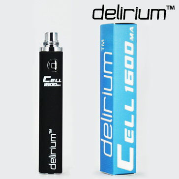 BATTERY - DELIRIUM CELL 1600mA eGo/eVod Top Quality ( Black )