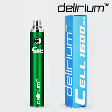 BATTERY - DELIRIUM CELL 1600mA eGo/eVod Top Quality ( Green )