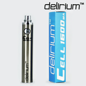BATTERY - DELIRIUM CELL 1600mA eGo/eVod Top Quality ( Stainless )