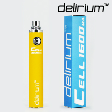 BATTERY - DELIRIUM CELL 1600mA eGo/eVod Top Quality ( Yellow )