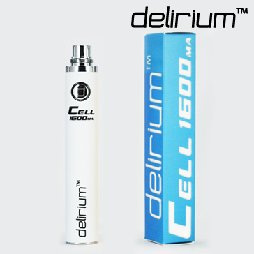 BATTERY - DELIRIUM CELL 1600mA eGo/eVod Top Quality ( White )