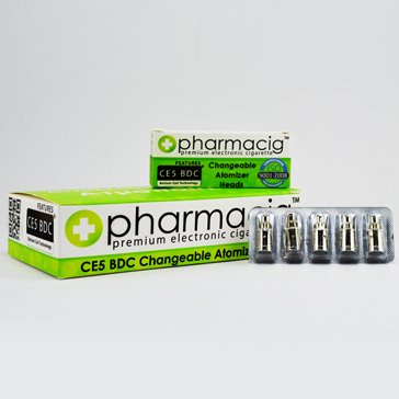 ATOMIZER - Pharmacig 5x CE5 BDC Atomizer Heads (1.8Ω - 2.0Ω Range)