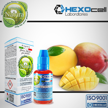 30ml MANGO 9mg eLiquid (With Nicotine, Medium) - Natura eLiquid by HEXOcell