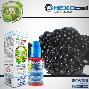 30ml BLACKBERRY 9mg eLiquid (With Nicotine, Medium) - Natura eLiquid by HEXOcell