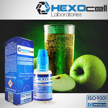 30ml APPLE SPARKLE 18mg eLiquid (With Nicotine, Strong) - eLiquid by HEXOcell