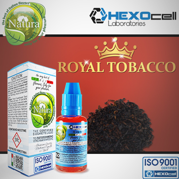 30ml ROYAL TOBACCO 0mg eLiquid (Without Nicotine) - Natura eLiquid by HEXOcell