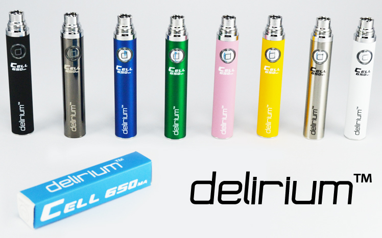 BATTERY - DELIRIUM CELL 650mA eGo/eVod Top Quality ( White )