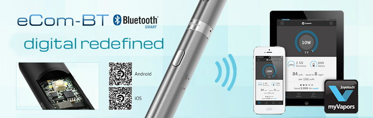 KIT - JOYETECH eCom BT ( Bluetooth Wireless ) 650mA Single Kit - 100% Authentic - Black