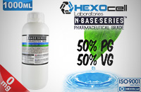 D.I.Y. - 1000ml HEXOcell eLiquid Base (50% PG, 50% VG, 0mg/ml Nicotine) image 1