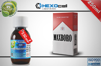 250ml MAXBORO 9mg eLiquid (With Nicotine, Medium) - Natura eLiquid by HEXOcell image 1