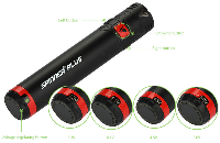 BATTERY - VISION Spinner Plus Sub Ohm Variable Voltage Battery ( Black ) image 4