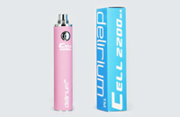 BATTERY - DELIRIUM CELL 2200mA eGo/eVod Top Quality ( Pink ) image 1