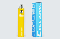 BATTERY - DELIRIUM CELL 2200mA eGo/eVod Top Quality ( Yellow ) image 1