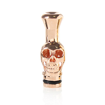 VAPING ACCESSORIES - 510 Skull Drip Tip ( Gold Plated )