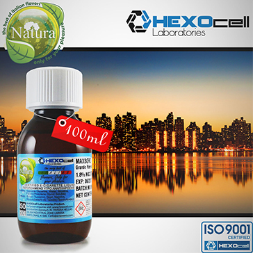 100ml MANHATTAN 18mg eLiquid (With Nicotine, Strong) - Natura eLiquid by HEXOcell