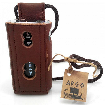 VAPING ACCESSORIES - Argo iStick 50W Leather Carry Case with Lanyard ( Brown )