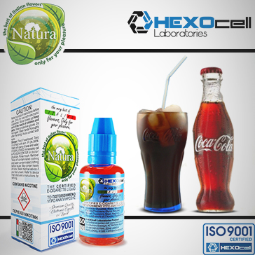 30ml VAPERS COLA 0mg eLiquid (Without Nicotine) - Natura eLiquid by HEXOcell