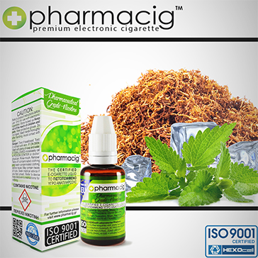 30ml TOBACCO & MINT 18mg eLiquid (With Nicotine, Strong) - eLiquid by Pharmacig