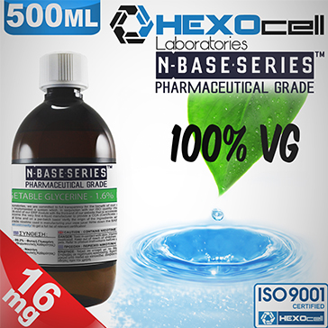 D.I.Y. - 500ml HEXOcell eLiquid Base (100% VG, 16mg/ml Nicotine)