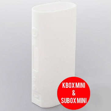 VAPING ACCESSORIES - Kanger Kbox Mini & Subox Mini Protective Silicone Sleeve ( White )