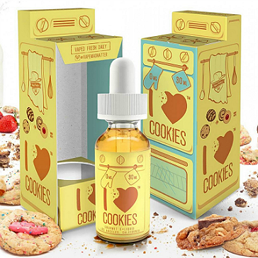 30ml I LOVE COOKIES 0mg eLiquid (Without Nicotine) - eLiquid by Mad Hatter
